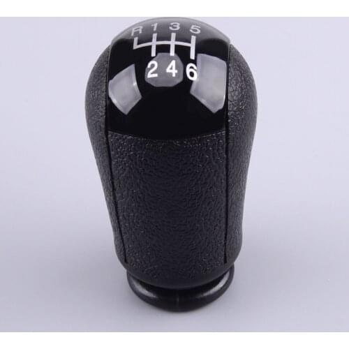6 Speed Manual Gear Stick Shift Level Knob Head Car Black Fit for Ford Focus Mondeo MK3 S-MAX C-MAX Mustang