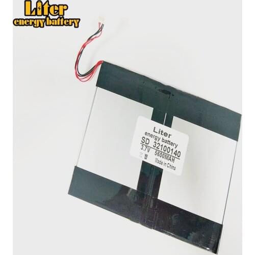 5 thread Tablet PC battery capacity 32100140 3.7V 5600MAH Universal Li-ion battery for tablet pc 9 inch 10 inch 11 inch