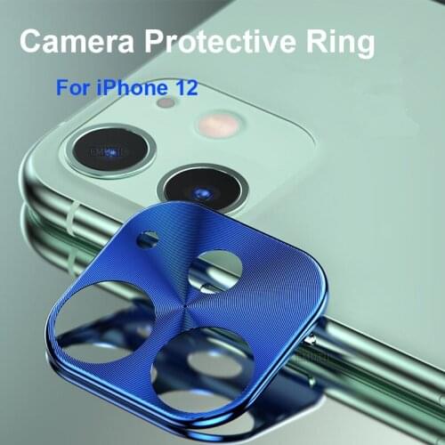 Anillo protector de lente de cámara para iPhone 12 Pro Max mini, funda protectora de Metal para iPhone 12Pro 11 Pro xs xr MAX
