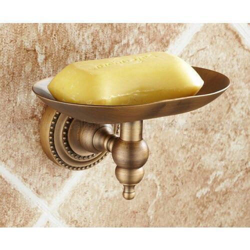 Antique Brass Soap Dishes Wall Mounted Soap Dish Soap Holder Box Soap Basket Holder Bathroom Accessories zba081