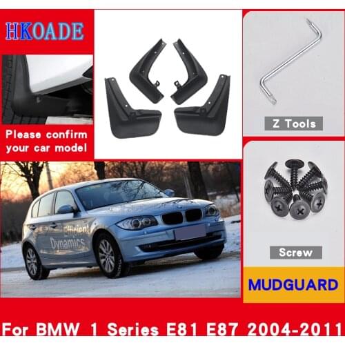 Car Fender Mud Flaps For BMW 1 Series E81 E87 2004-2011 Mudguards Splash Guards Fender Mudflaps Car Fender Accessories