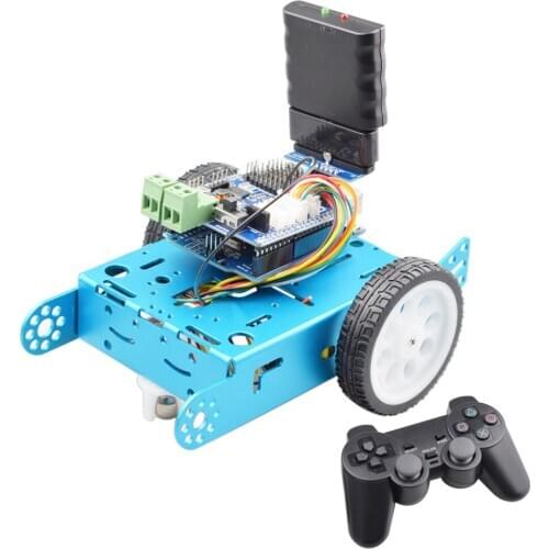 Cheap Arduino PS2 Control Omni Wheel Robot Car Chassis Kit with TT Motor DIY Program STEM Toy Parts Smart Robotic Car