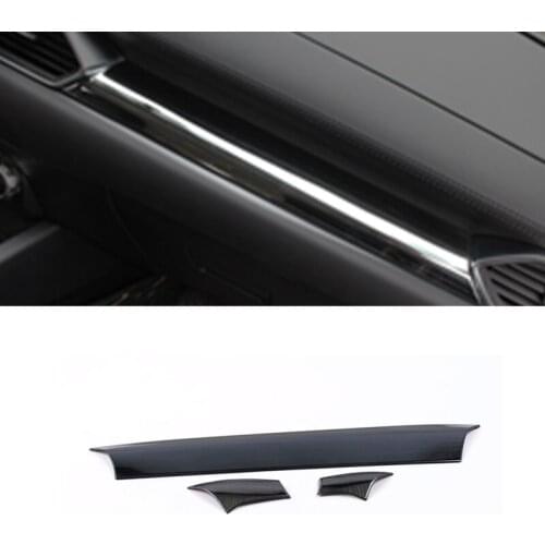 For Mazda CX5 CX-5 KF 2017 2018 2019 Stainless steel Interior Moulding Copilot Seat Dashboard Decoration Strip Trim