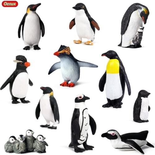Simulation Penguin Multiple Model Animal Figure Polar Arctic Collectible Toys Penguin Animal Action Figures Kids Children Toys