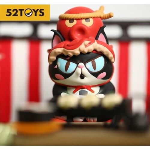 Bubble Cat Model Toy Figurine Miniature Chinese Style First Generation Blind Box Cat Christmas Gift House Desktop Decoration