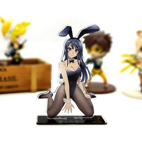Rascal Does Not Dream of Bunny Girl Senpai Sakurajima Mai acrylic stand figure model plate cake topper toy