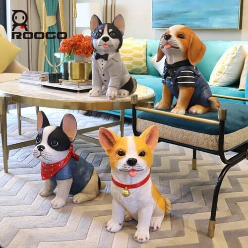 Home has dog piggy bank creative home cartoon cute pet dog large piggy bank decoration decorations for home living decoration