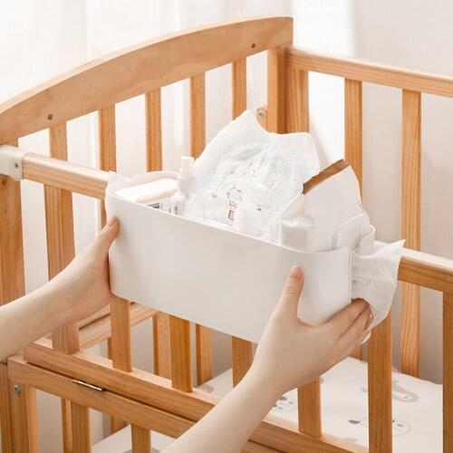 Storage Basket With Hooks Student Dormitory Bedside Living Room Remote Control Tablet Side Tissue Storage Box NW