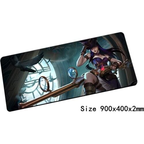 Caitlyn mouse pad 900x400x2mm pad mouse lol notbook computer mousepad Sheriff of Piltover gaming padmouse gamer mouse mats