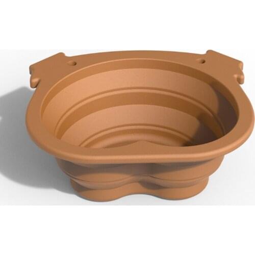 Food Grade Silicone Collapsible Feeding Watering Dish for Traveling with Carabiner Clip for Walking High Quality Durable