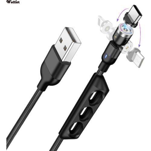 3A/1m Fast Magnetic Cable Micro USB Quick Charger Type C Magnet Android Cord Phone Cable For Samsung For iPhone 11 MAX Xs X 6