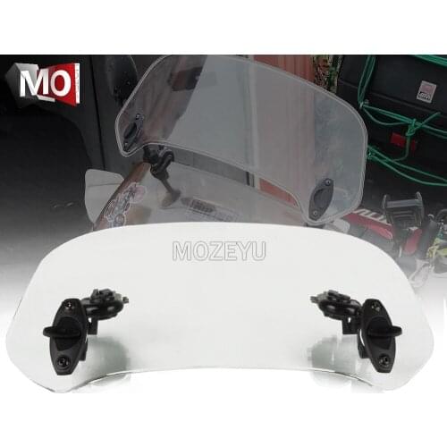 Motorcycle Windshield Extension Spoiler Windscreen Air Deflector For YAMAHA YBR 125 250 XZ550 YFZ 350 Banshee 750R YX600 YZFR125