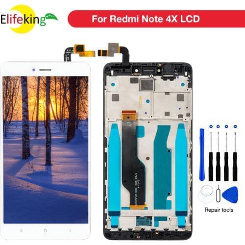 Original 5.5" For XIAOMI Redmi Note 4X LCD Display Touch Screen Digitizer Replacemen for Global Version Snapdragon 625