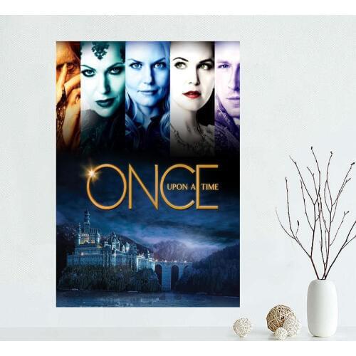 PL#104 Custom once upon a time Home Decor modern For Bedroom Fabric Canvas Cloth Poster