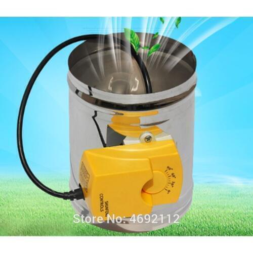 125MM stainless steel adjustable air damper, 220V electric three position air valve