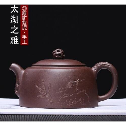 Recommended undressed ore, Sue purple clay taihu lake Ye Feiquan handmade gifts customized a undertakes the teapot