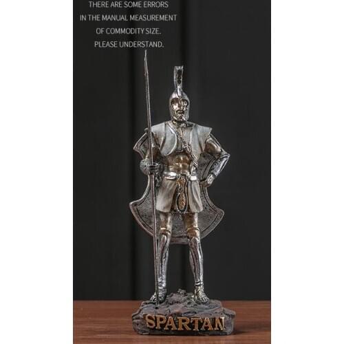 Ancient Roman warrior crafts models of ancient Greek mythology creative home decoration study living room table table