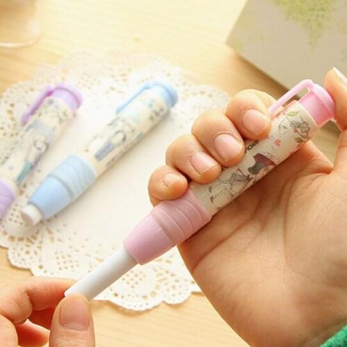Cute Automatic Eraser Removable Combination Eraser For Kids School Office Stationery Supplies Rubber Pencil Eraser