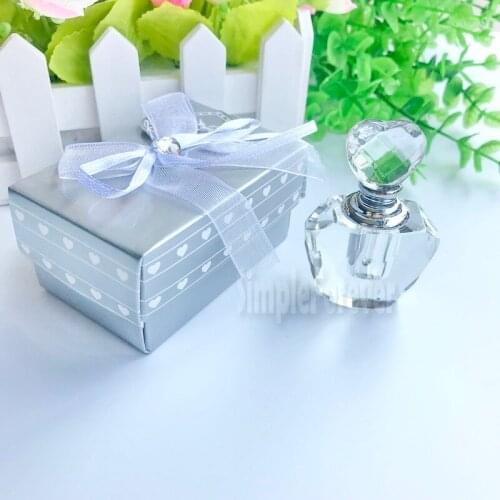 Wedding & Bridal Shower Favors Crystal Perfume Bottle Birthday Party Return Gift for Guest