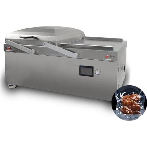 Vacuum sealer Double chamber vacuum packaging machine pneumatic opening and closing cover Commercial large sealing machine 380V