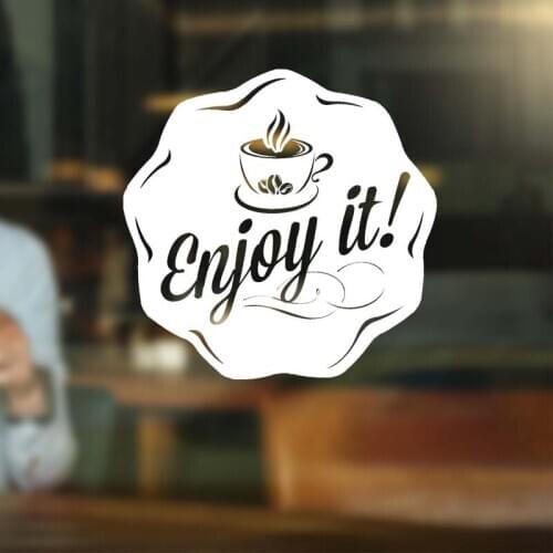 Coffee Shop Sign Premium Quality Hot Coffee Sign Mug Logo Cafe Decor Highest Quality Wall Cup Decal Sticker Vinyl