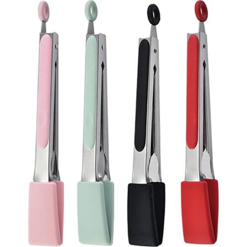 Kapmore 1pc Kitchen Tong Stainless Steel Nonstick Food Tong Serving Tong For Cooking BBQ Tools Accessories Kitchen Utensil