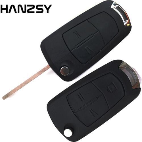 10pcs 2 Buttons Flip Remote Key Shell Case For Opel C Zafira Vauxhall Corsa Astra Vectra Signum Folding Car key Cover Fob &blade