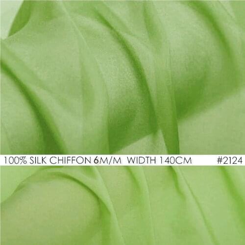 100% SILK CHIFFON FABRIC 5mm Width55"-140cm Pure Soie Fabrics For Women Beach Dresses Blue Color