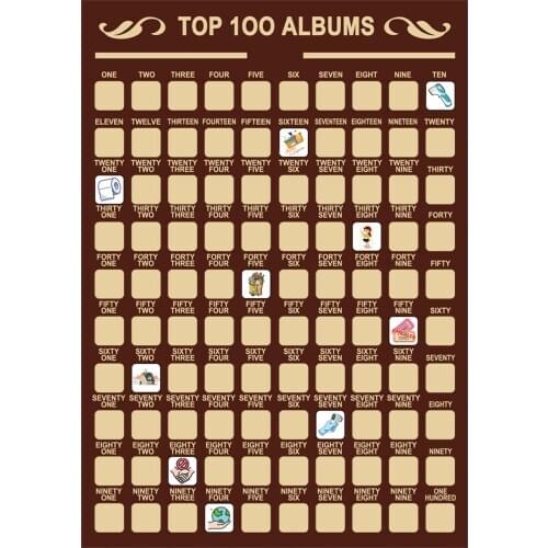 100PCS 2020 Commemorative Innovative Colorful Scratch Poster For Home Bedroom Decoration