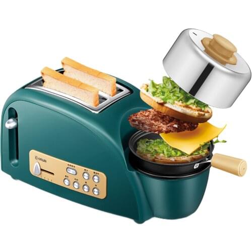 2Baker household, 2 pcs,breakfast machine,yogurt,hot milk,steaming,frying,boiling,branding new products ,defrost,reheat