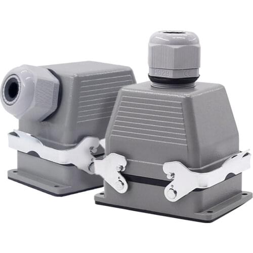 Heavy Duty Connectors HDC-HEE-032-1 F/M 32pin 16A Industrial rectangular Aviation connector plug