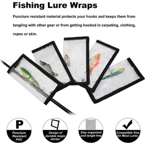 2021 W 1PCS Bait Protective Cover Transparent PVC Waterproof Fishing Lure Storage Bag Fishing Accessories New