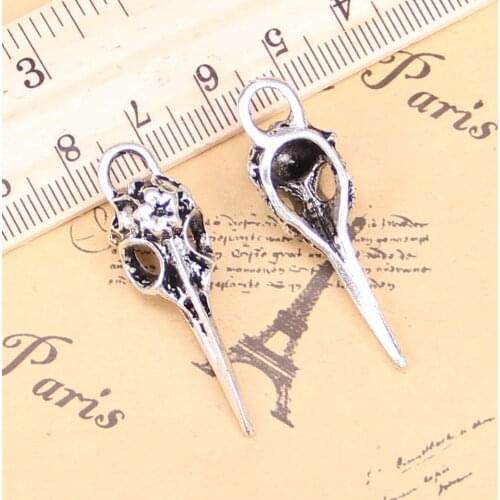 6pcs Charms skeleton bird dagger 41x12mm Antique Pendants,Vintage Tibetan Silver Jewelry,DIY for bracelet necklace
