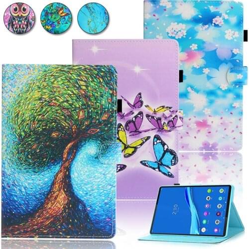 Wallet Case for Lenovo Tab M10 Plus TB-X606F TB-X606X 10.3inch PU Leather Stand Flip Tablet Cover for M10 FHD Plus Case Children