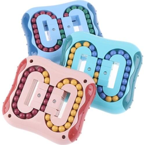 Kids Education Toy Parent-Child Double Speed Game Magic Cubes Magic Bean toy Puzzle Cube 3D Puzzle Race Cube Board Game