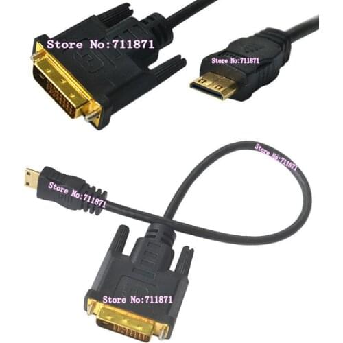 Type C Mini HDMI DVI cable Line Type C Mini HDMI Male to DVI 24+1 Male Video Line cable 24+1 DVI Male Mini HDMI Male wire cord