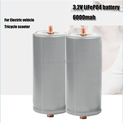 Lithium 32650 screw head Lifepo4 3.2V 6000mAh for electric vehicle battery smart robot and electric toy car