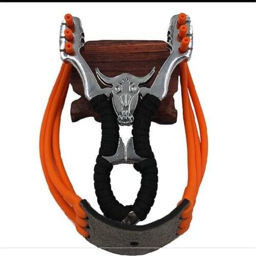 Powerful Slingshot Sling Shot Alloy Camouflage Slingshot Outdoor Hunting Bow Catapult Shooting Game Accessories