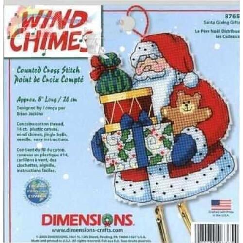 Hot Sell Counted Cross Stitch Kit Wind Chime Santa Father Christmas Tree Ornament Ornaments Dim 08765