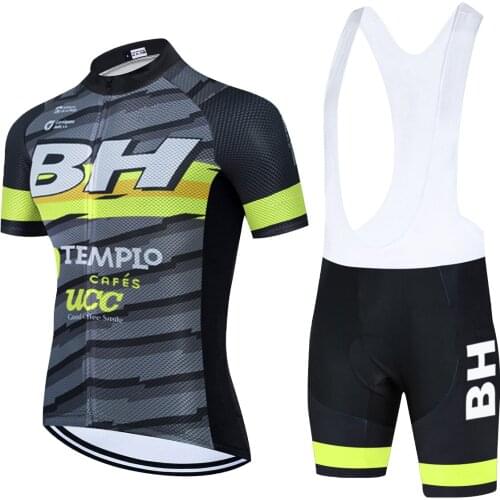 New 2021 TEAM BH Cycling Jersey 20D Bike Shorts Set MTB Ropa Mens Summer Quick Dry BICYCLING Shirts Maillot Culotte Wear