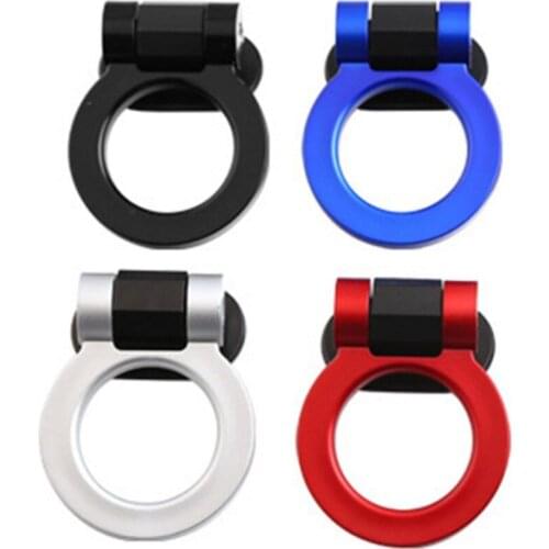 New Car Styling Trailer Hooks Sticker Decoration Car Auto Rear Front Trailer Simulation Racing Ring Vehicle Towing Hook