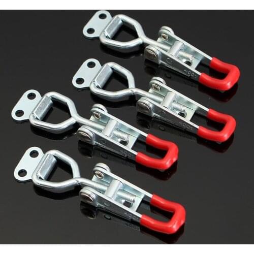 Hand Tool Toggle Clamp Antislip Red Horizontal Door Bolts Type Quick Clamp Quick Release Tool B99