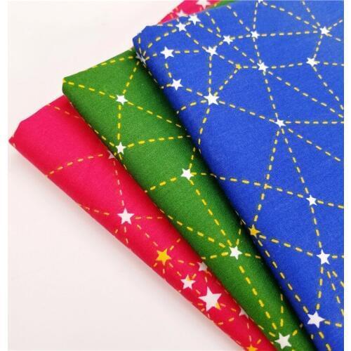 Various Colors Pure Cotton Twill Fabric For DIY Patchwork Sewing Quilting Cloth Crafts Material Cotton Fabric For Bedding Pillow