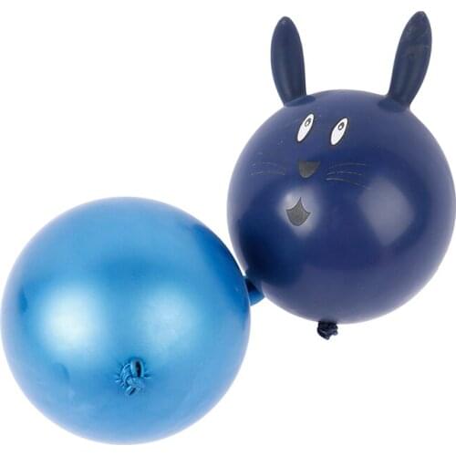 10pcs 12 inch printed latex balloon rabbit shaped childrens toy ball balloons