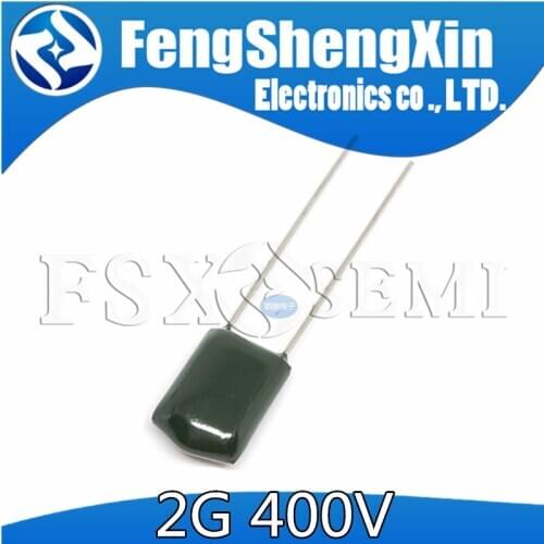 20pcs Polyester film capacitor 2G 400V 2.2NF 3.3NF 10NF 15NF 22NF 33NF 47NF 2G222J 2G332J 2G103J 2G153J 2G223J 2G333J 2G473J