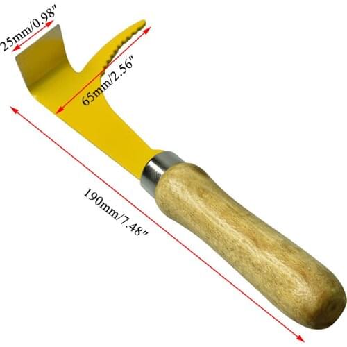 3PCS Wholesale Beekeeping Apiculture Cut Cutting Honey Scraper Uncapping Fork Wooden Handle Knife Bees Hive Tools Supplies