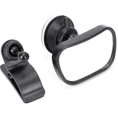 360 Degree Car Styling Universal Interior Mirror Black Car Child Mirror For Child Seat Safety Auto Headrest Baby Rearview Mirror