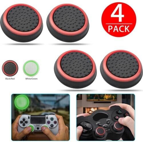 4PCS Controller Game Accessories Thumb Stick Grip Joystick Cap For PS3 PS4 XBOX