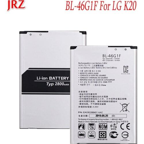2800mAh BL-46G1F battery For LG K20 K425 K428 K430H k10 m250 2017 Version Mobile Phone Battery Batterij Batteria Batterie
