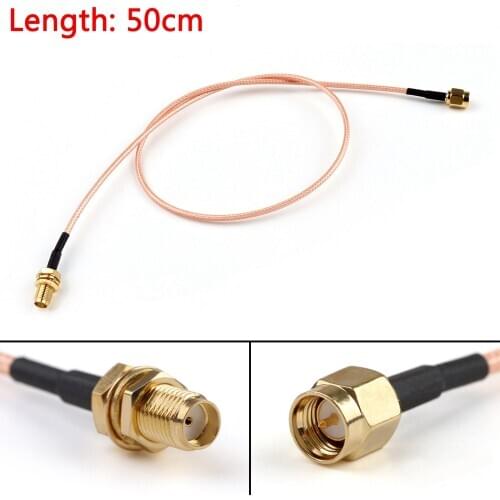 Artudatech 5PCS 15cm/50cm RG316 Cable SMA Male Plug To SMA Female Jack Jumper Pigtail 6in FPV Connector Parts